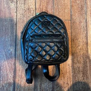 Badgley Mischka Black Mini Backpack